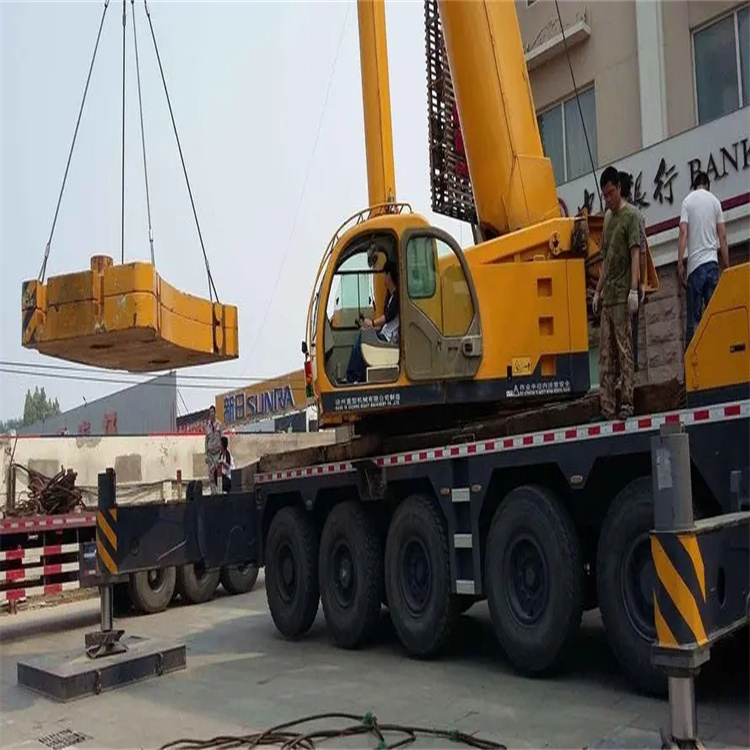 宋洛乡当地吊车出租|机器吊装|75吨|工厂搬迁服务